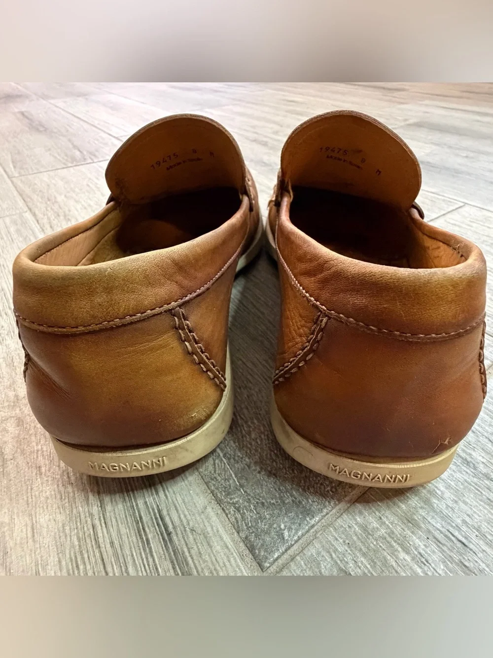 Magnanni Marbella Tabaco Loafers Horsebit Size 8 M US (19475) Spain
